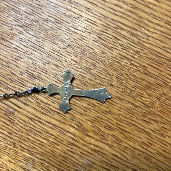 Vintage Roma Wood Bead Rosary ~ Calf Coin Purse Included! - Picture 5 of 8